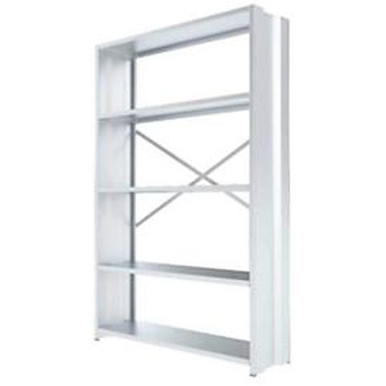 Rayonnage archive de bureau Smart - H.200 x L.100 cm - Elément Départ - Gris clair