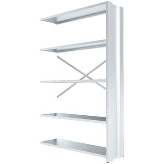 Rayonnage archive de bureau Smart - H.200 x L.100 cm - Elément Suivant - Gris clair