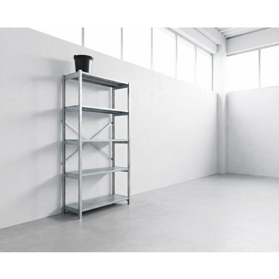 Rayonnage industriel  acier 210 -  Galvanisé - L. 100 cm x P. 40 cm - Elément Départ