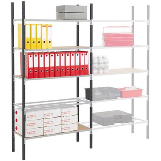 Rayonnage industriel Easy Clip 250 - Polyvalent - L100 x P. 80 cm - Elément Départ