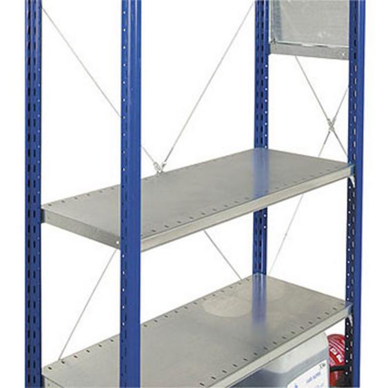 Rayonnage industriel Tôlé 200 - Galvanisé - P. 40 cm  - A tablettes pleines - Elément Départ