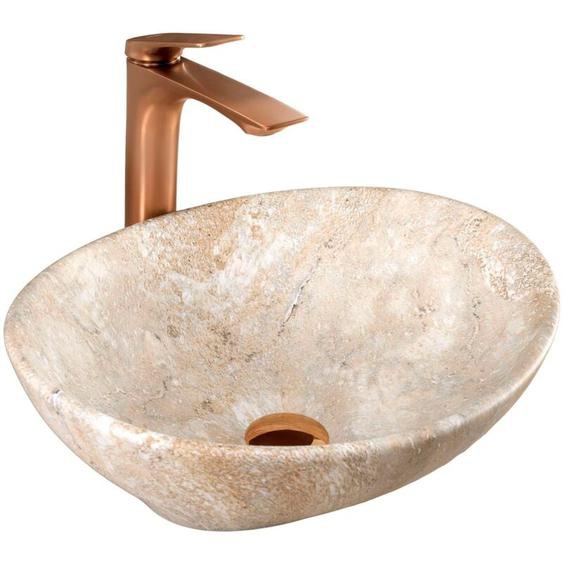 REA - vasque à poser sofia savana oval beige