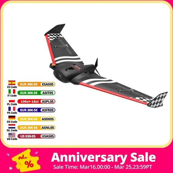 REALACC AR WING-Aile volante classique pour avion RC, kit non assemblé, EPP FPV, PNP, envergure 900mm