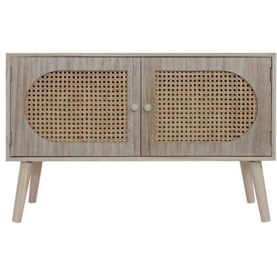 Rebecca Mobili Meuble dEntrée Scandinave avec 2 Portes en Bois Marron