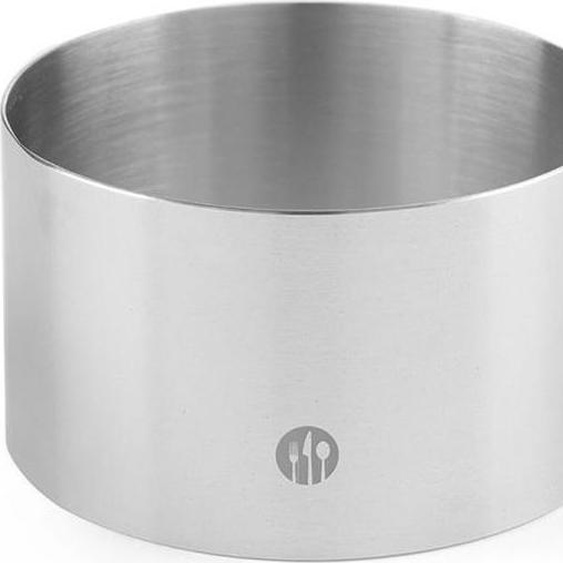 Rebord de boulanger rond en acier inoxydable hauteur 50mm dia 180mm Hendi 512265