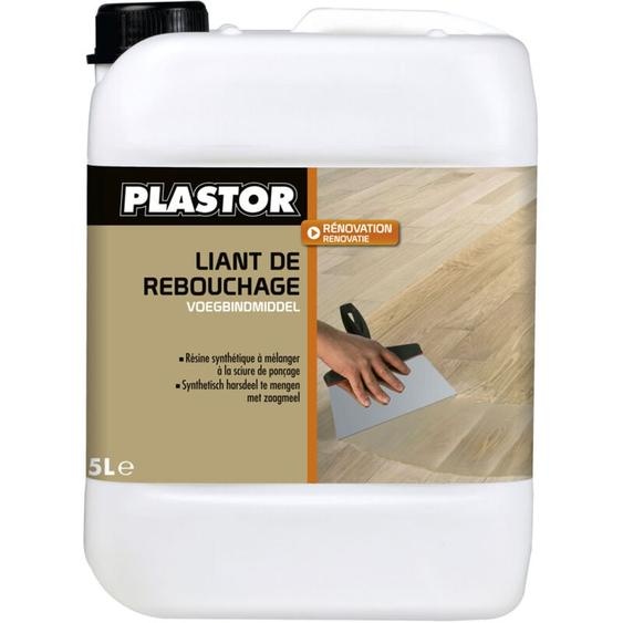Reboucher joints et fissures des parquets : Liant de rebouchage Plastor 5L, résine synthétique à mélanger à la sciure de ponçage