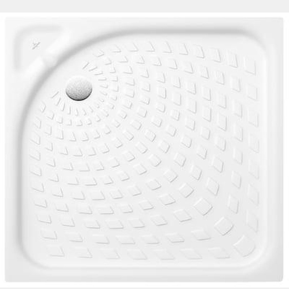Receveur 80 x 80  O Novo ceramique carré blanc angle
