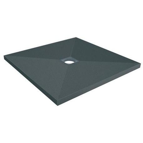 Receveur à carreler 1200 x 1200 x 45 mm PANODUR CLASSIC trou central sans bonde LAZER 340120