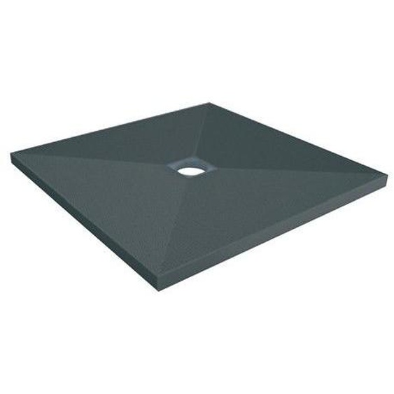 Receveur à carreler 900x900x40mm PANODUR CLASSIC trou central  - LAZER - 340100