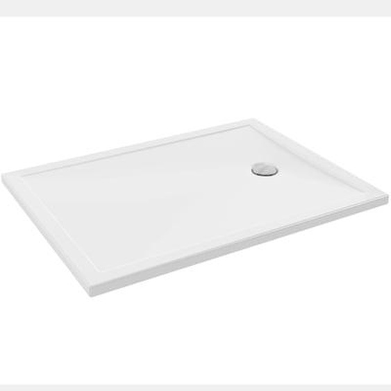 Receveur de douche 120 x 90 Gaspard extra-plat céramique bonde à droite