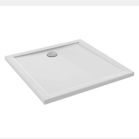 Receveur de douche 80 x 80 Kyreo ceramique carré blanc