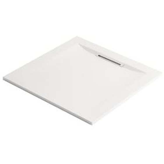 Receveur de douche antidérapant 80 x 80 Flight Pure carré blanc