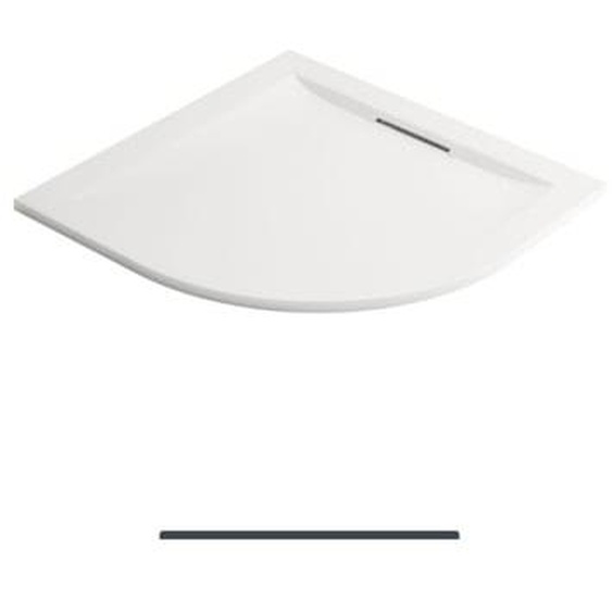 Receveur de douche antidérapant 90 x 90 Flight Pure quart de rond blanc