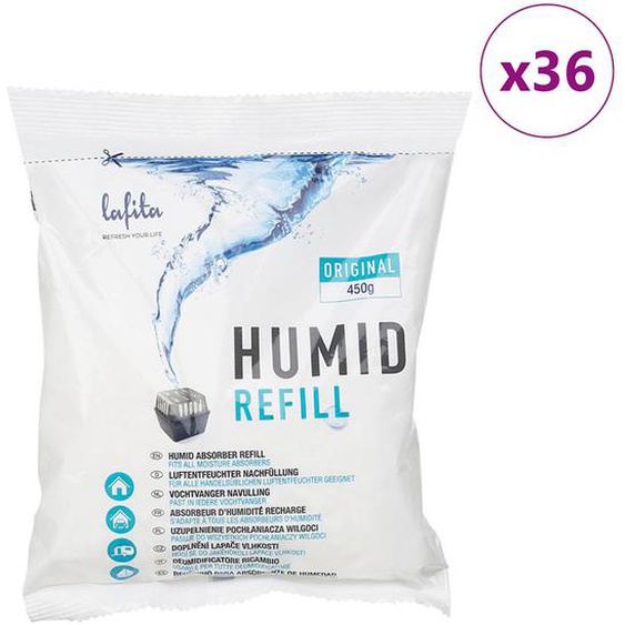 Lafita Recharges pour absorbeur dhumidité 36 pcs 450 g