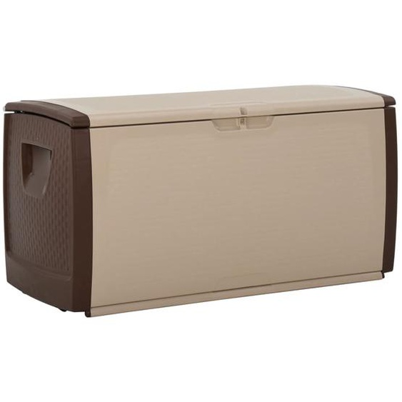 Récipient de stockage Beige et marron 122x56x63 cm