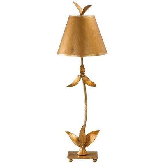 Red Bell lampe de table feuille dor Flambeau FB-REDBELL-TL-GD