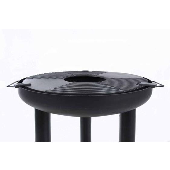 RedFire Barbecue gril à plancha Noir Acier