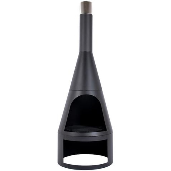 RedFire Foyer de jardin Kingston 160x60 cm Acier mat-noir