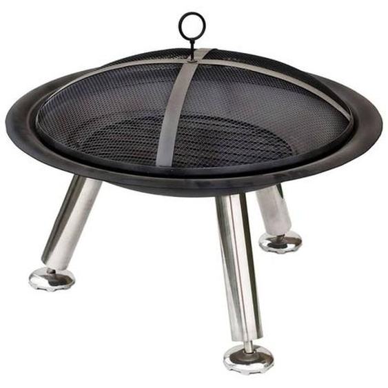 RedFire Parabole de feu Chicago Noir Acier 75 cm 85013