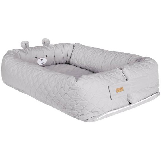 Réducteur De Lit 3 En 1 Tissu Déperlant Roba Style Gris Argenté / Ourson