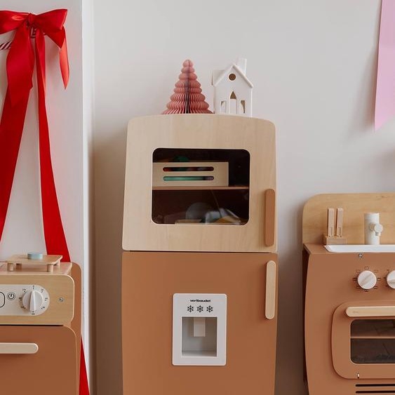 Réfrigérateur en bois FSC® caramel