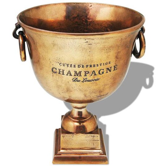 Refroidisseur à champagne Coupe de trophée Cuivre Marron