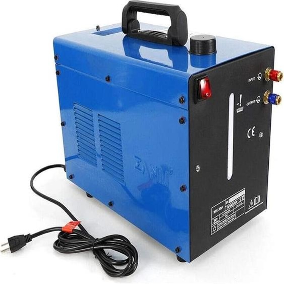 Refroidisseur deau pour appareil de soudage - Refroidisseur TIG/WIG - Monophasé - 370 W - Réservoir de 8 L - Bleu