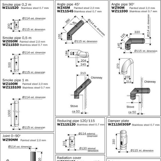 Registre de cheminée Harvia, Ø115mm