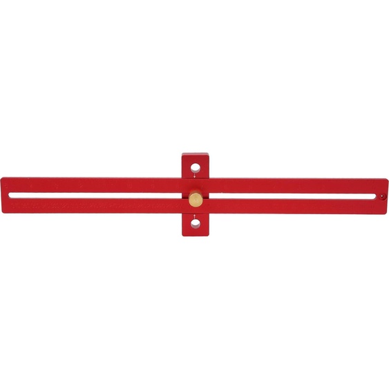 Règle à tracer pour le travail du bois, en forme de T, outil de mesure en alliage daluminium, 0C370 mm