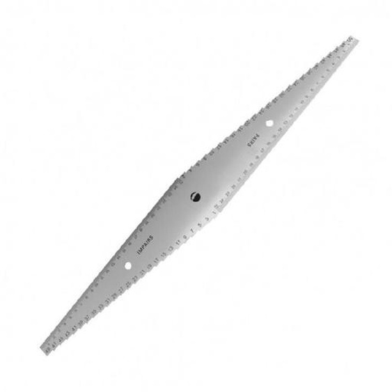 Réglet de toupilleur aluminium 500x65 mm Leman 380.700.500