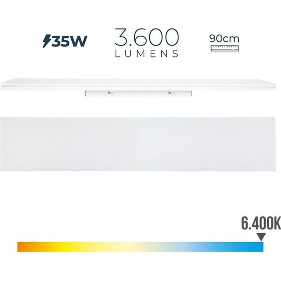 Reglette Led 35w 6400k Lumiere Froide 3600lm 12x90x4,5cm Edm