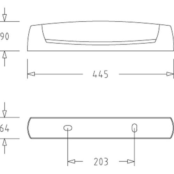 Réglette salle de bain EO S19 sans source lumineuse blanc SSL avec prise PC 2P+T - L’ÉBÉNOÏD - 055214