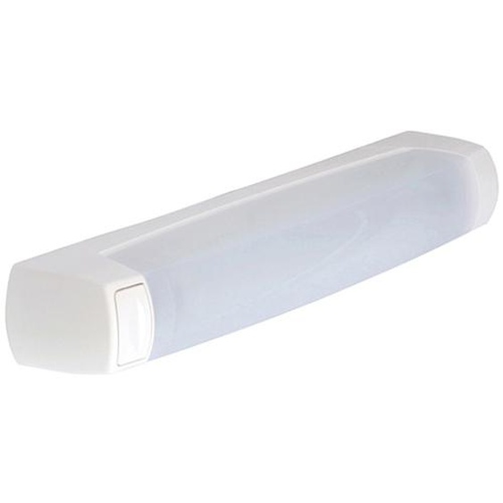Réglette salle de bain EO S19 sans source lumineuse SSL avec interrupteur blanc - L’ÉBÉNOÏD - 055213