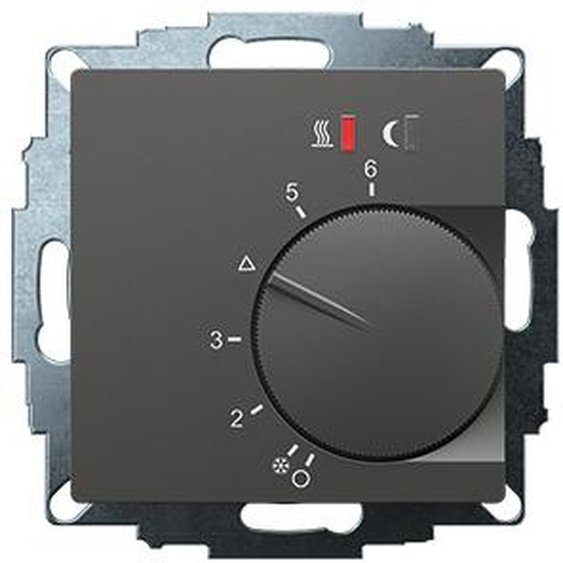 Régulateur dambiance encastré Eberle UTE 2800 Anthracite 55x55, 5-30C, AC 230V