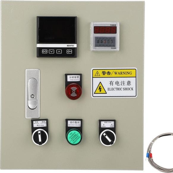 Régulateur de température PID intégré avec boîtier thermostatique intelligent et thermocouple M6 2M, triphasé, 15 kW, 380 V CA