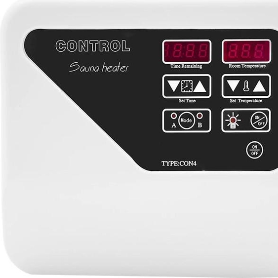 Régulateur de température pour poêle de sauna - Unité demurale - 380-415 V - Pour 3-9 kW - 40-105 °C - Température standard 75 °C - Minuterie 2 heures.