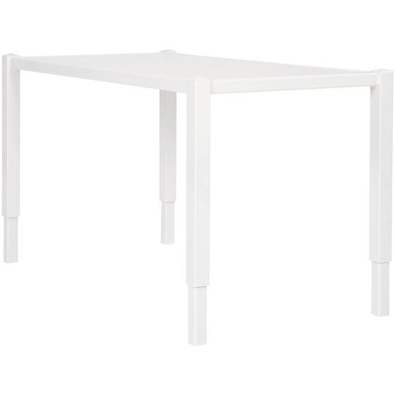 Rehausse pour Bibliothèque Budget - L.80 x P.42 x H.35 cm - Plateau Blanc - Pieds Blanc