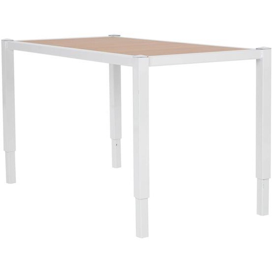 Rehausse pour Bibliothèque Budget - L.80 x P.42 x H.35 cm - Plateau Chêne - Pieds Blanc