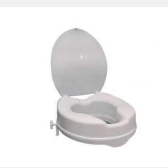 Réhausse WC PMR PELLET plastique blanc avec abattant 10 cm