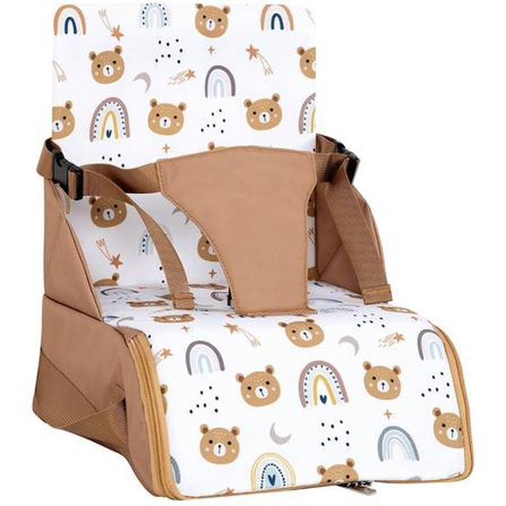 Rehausseur De Chaise Bébé Nomade En Tissu Camel