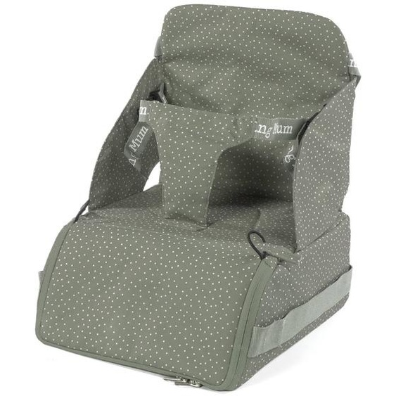 Réhausseur Transportable À Pois Poppy Mousse Marron