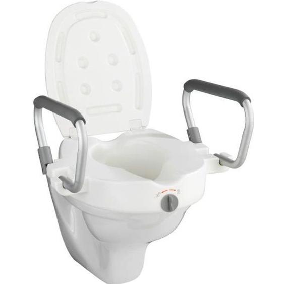 Rehausseur WC - Secura - 10 cm - Poignées dappui - Plastique - Universel