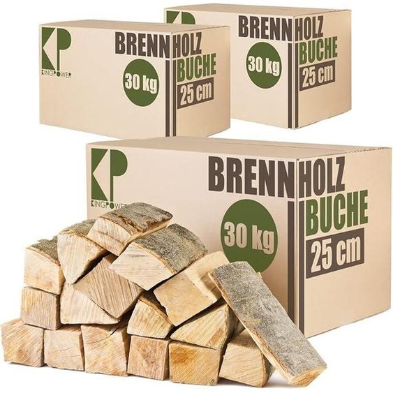 Reine Buche : Bois de chauffage en bûches de 25 cm et 33 cm, 90 kg, idéal pour poêle à bois, feu de camp, brasero, four, barbecue. Bois de hêtre séché en chambre, prêt à être . Bûches de bois