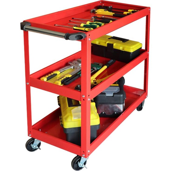 relaxdays Chariot datelier avec 3 niveaux