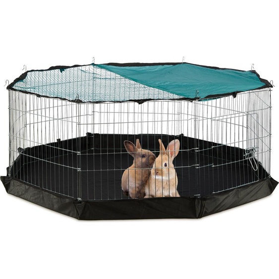 relaxdays Enclos argenté 60,0 cm