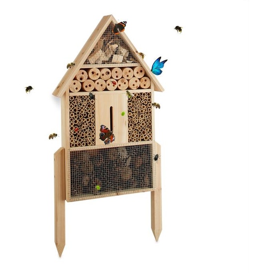 relaxdays Hôtel pour insectes nature taille L