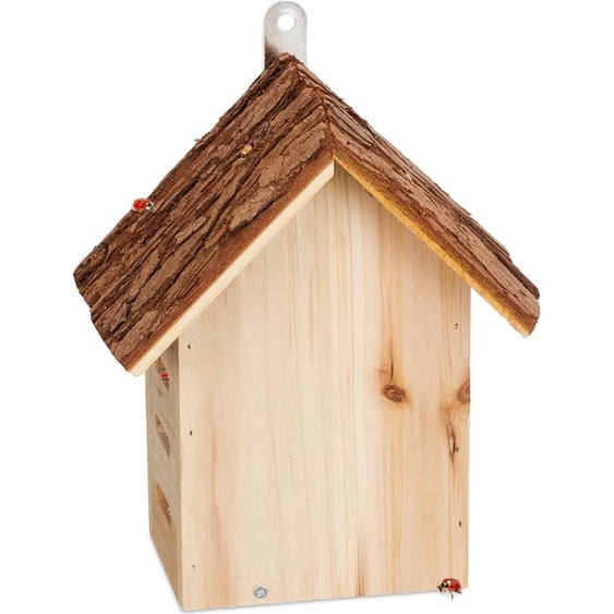 relaxdays Maison de coccinelle en bois