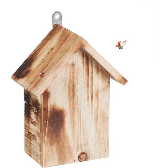 relaxdays Maison de coccinelle en bois