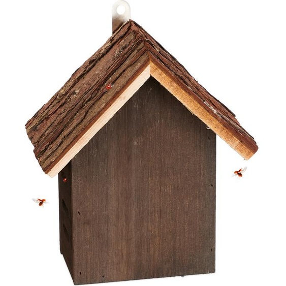 relaxdays Maison de coccinelle en bois