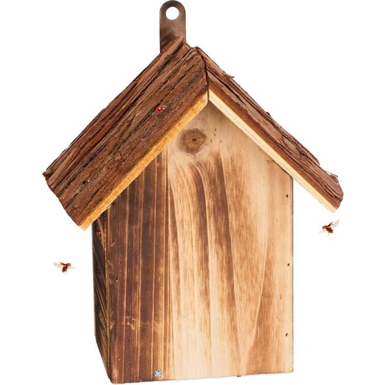 relaxdays Maison de coccinelle en bois
